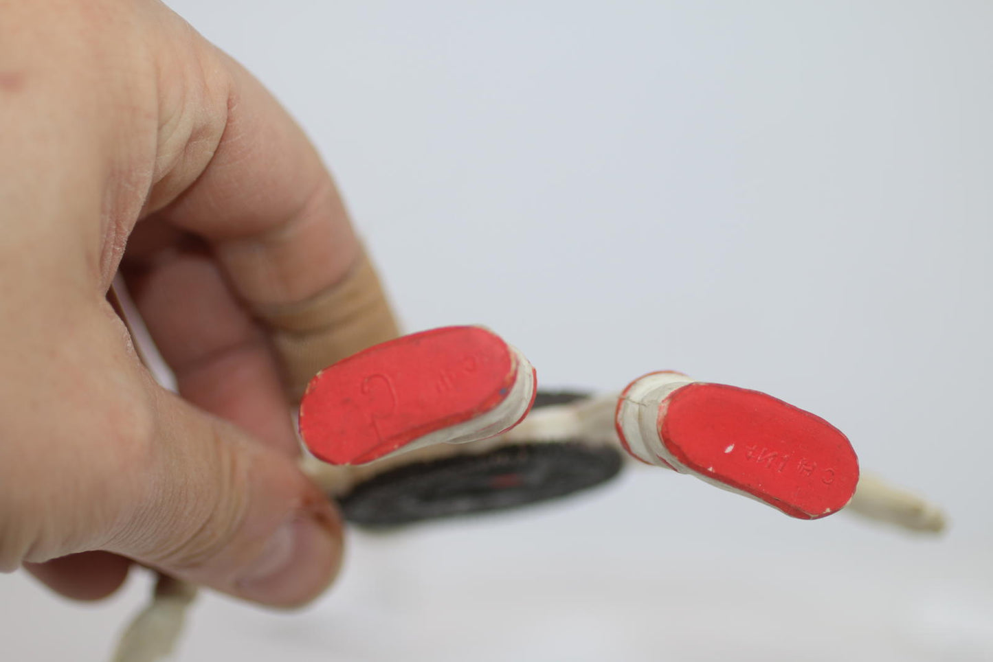 Vintage Oreo Cookie Character Figurine with Red Sneakers Bendable toy