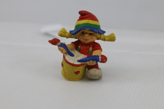 Vtg 1980 PVC Figure Rainbow Brite Little Drummer Girl Wallace Berrie Portugal 80