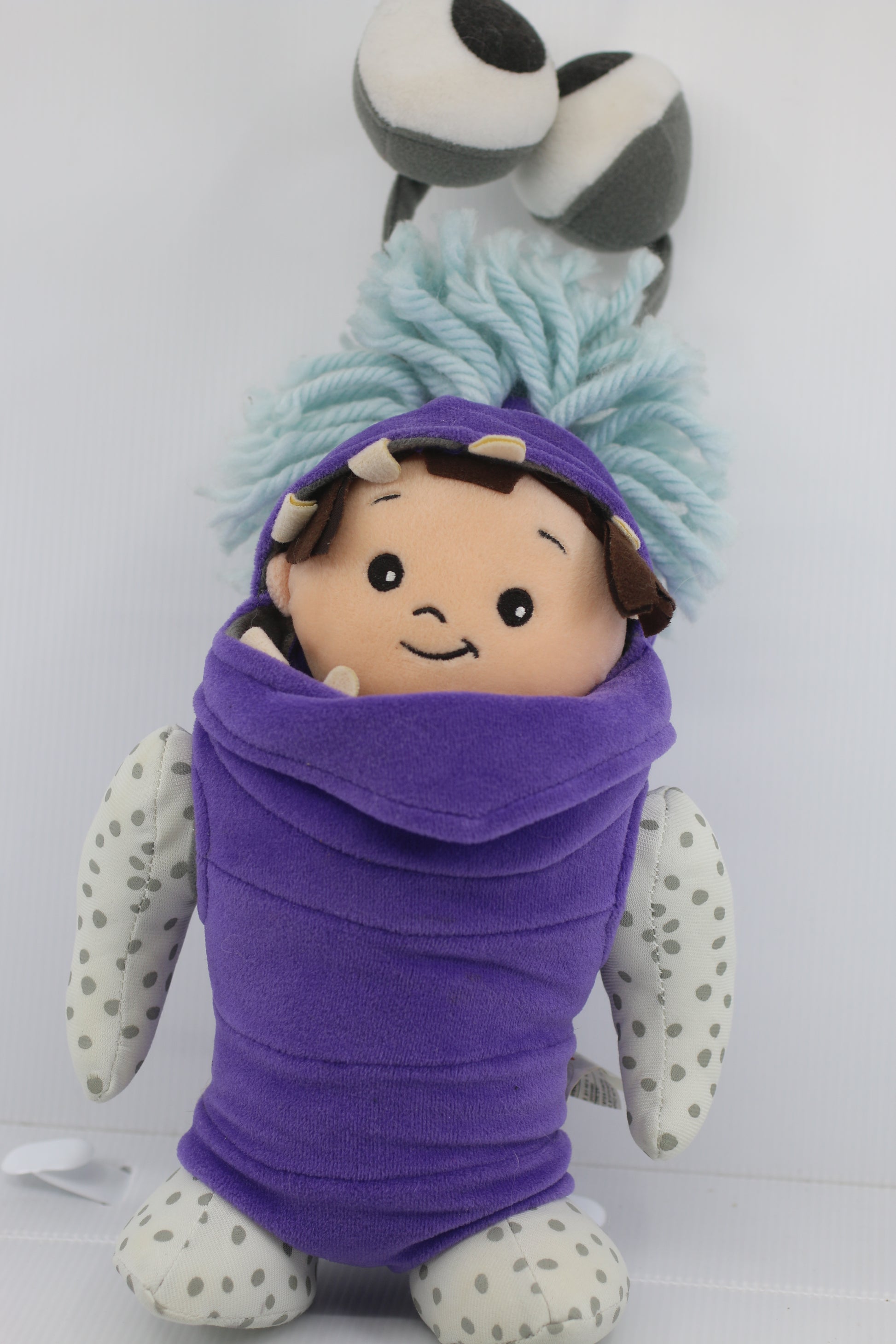 boo plush monsters inc Disney Store Monster Boo Doll Plush Toy Monsters Inc Purple Costume Pi – Omniphustoys
