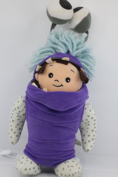 Disney Store Monster Boo Doll Plush Toy Monsters Inc Purple Costume Pixar 12"