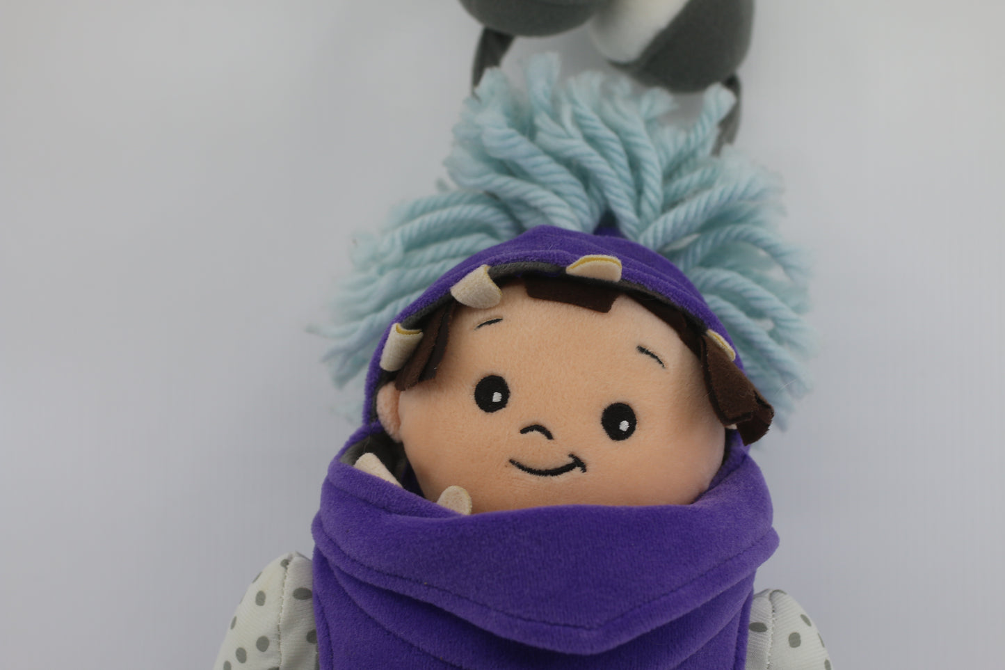 Disney Store Monster Boo Doll Plush Toy Monsters Inc Purple Costume Pixar 12"
