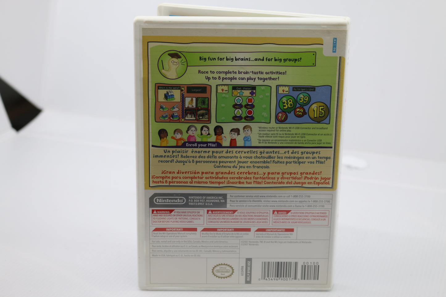 Big Brain Academy: Wii Degree (Nintendo Wii, 2007) - Complete w/ Manual - Tested