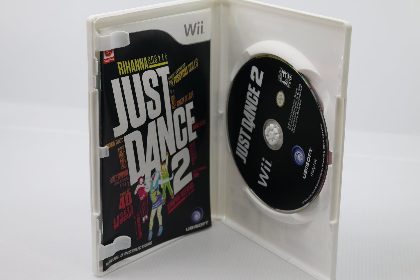 Just Dance 2 Nintendo Wii, 2010 CIB Complete w. Manual Rihanna S.O.S