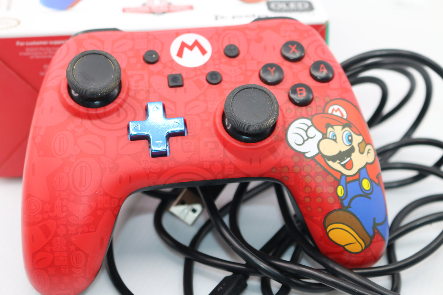 PowerA Red Super Mario Enhanced Wired Controller For Nintendo Switch, Mario