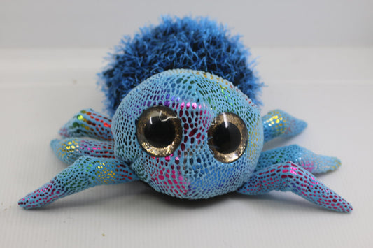 Ty Beanie Boo Sparkly Blue Spider Plush Toy