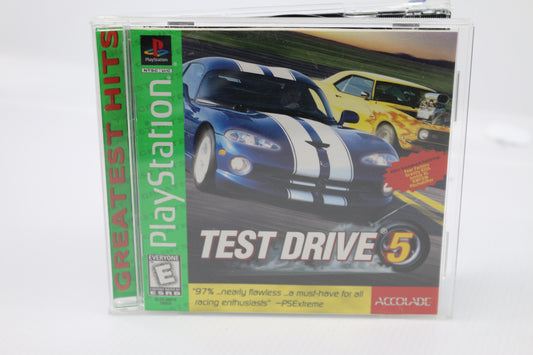 Test Drive 5 PS1 (Sony PlayStation 1, 1998) Complete with Manual CIB