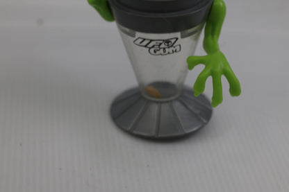 Vintage 1998 De Jongh UFO GUM Alien Bubble Gum 5” Candy Container GREEN ALIEN