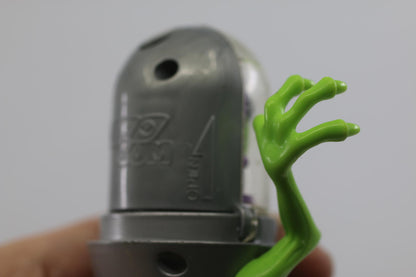 Vintage 1998 De Jongh UFO GUM Alien Bubble Gum 5” Candy Container GREEN ALIEN
