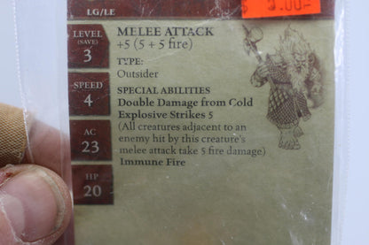 =Dungeons and Dragons WAR OF THE DRAGON QUEEN Azer Fighter with card=