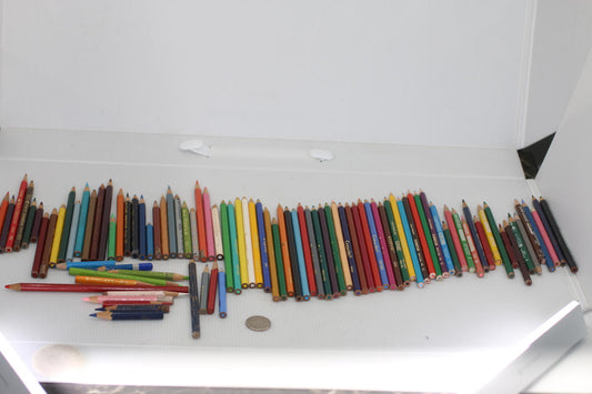 Large Lot Vintage Colored Pencils Prismacolor Crayola Staedtler Canadiana