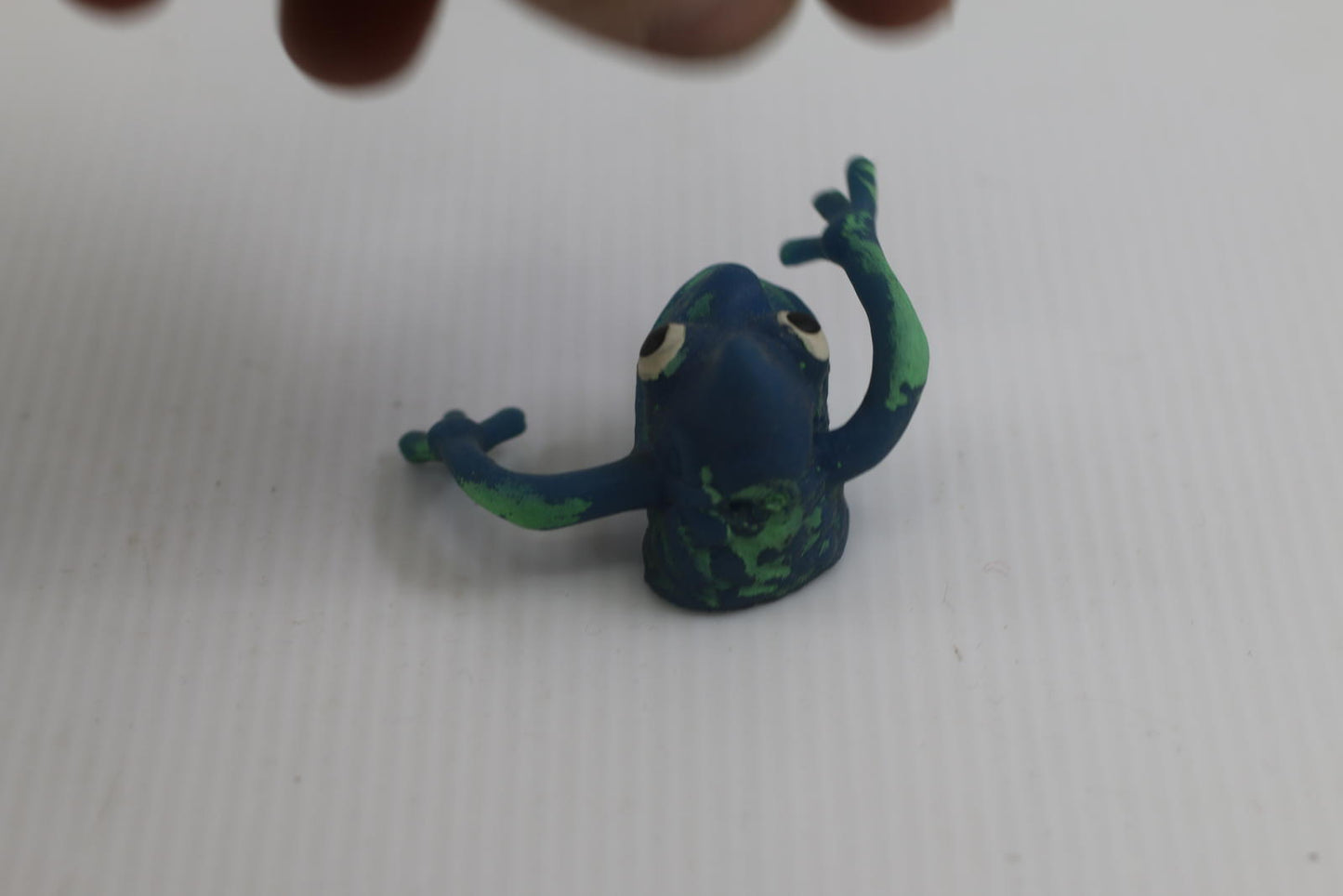 Small Blue Polymer Clay THUMBS FINGERS Creature Figurine FIGURE TOY