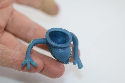 Small Blue Polymer Clay THUMBS FINGERS Creature Figurine FIGURE TOY