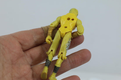 Vintage Ninja Action Figure Yellow – Articulated Figure – No Weapons