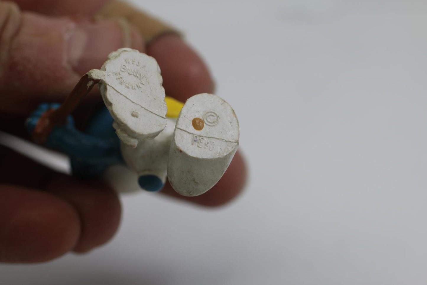 Smurfs Injured Smurf Vintage PVC Collectible Figure Bully