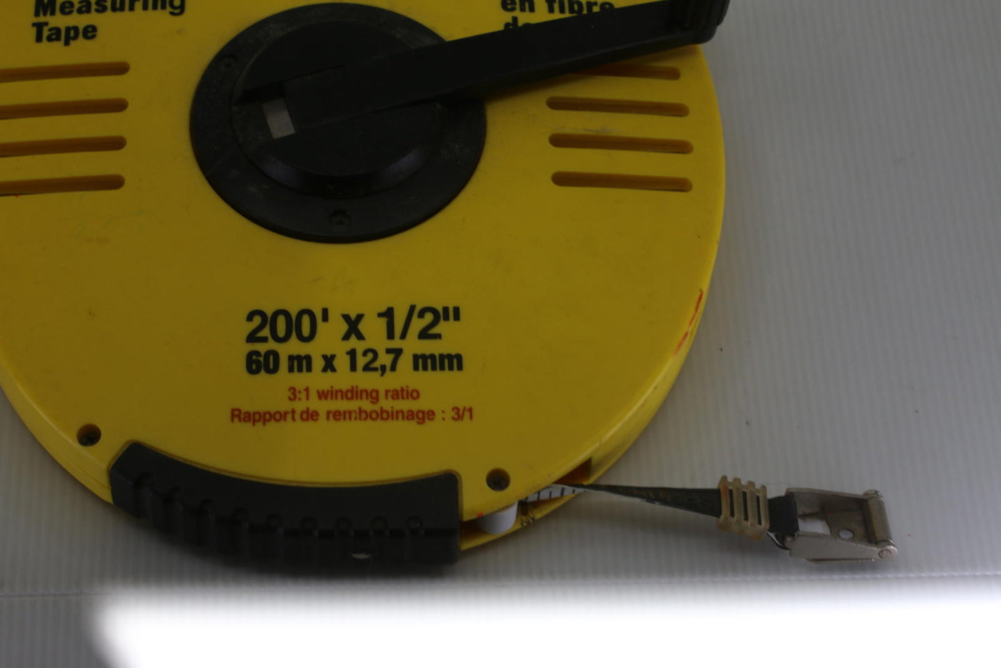 Mastercraft 200ft Fiberglass Measuring Tape Surveyor Reel 60m Open Reel