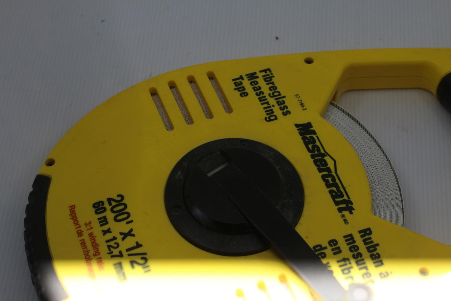 Mastercraft 200ft Fiberglass Measuring Tape Surveyor Reel 60m Open Reel