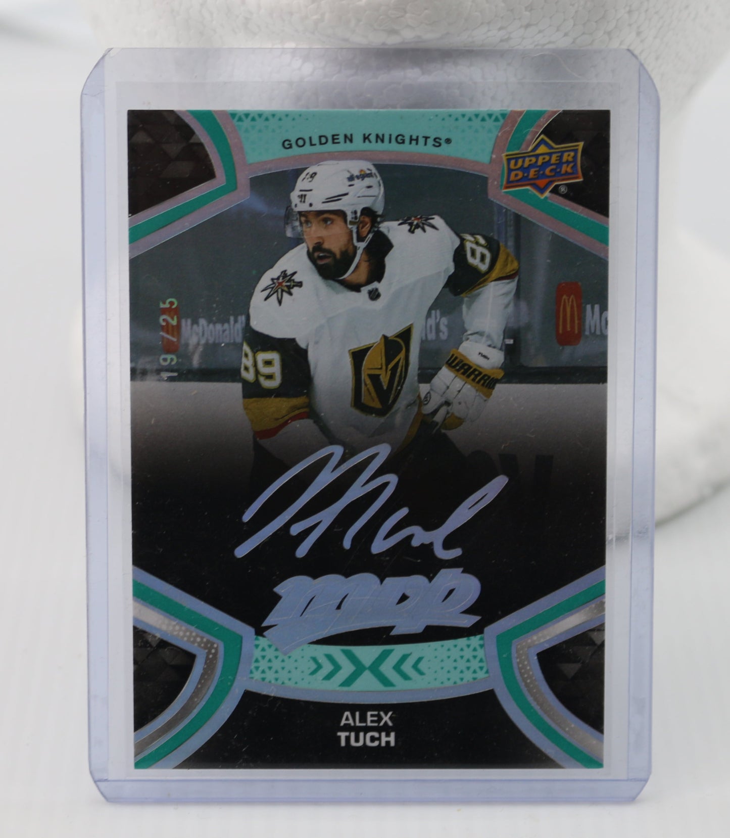 2021-22 Upper Deck MVP Super Script #152 Alex Tuch Knights Sabres 19/25