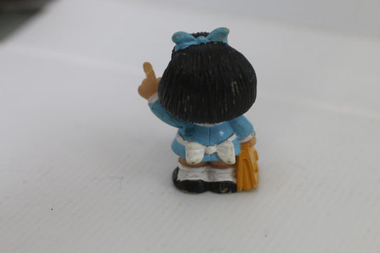 RARE Vintage Comics Spain Blue MAFALDA figure toy pvc rare SChool