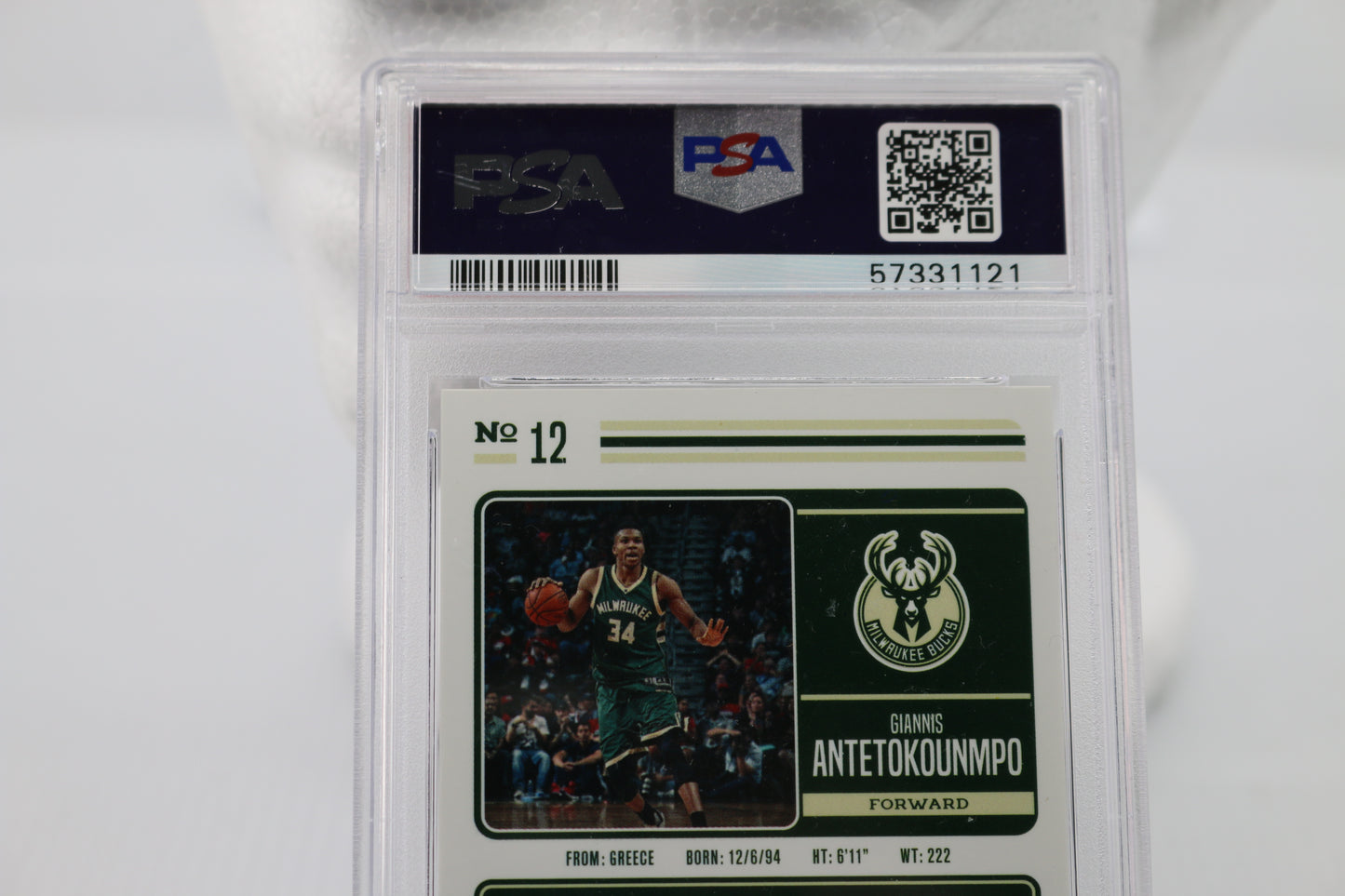 2016 Panini Studio #12 Giannis Antetokounmpo PSA 10 GEM MT card graded