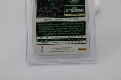 2016 Panini Studio #12 Giannis Antetokounmpo PSA 10 GEM MT card graded