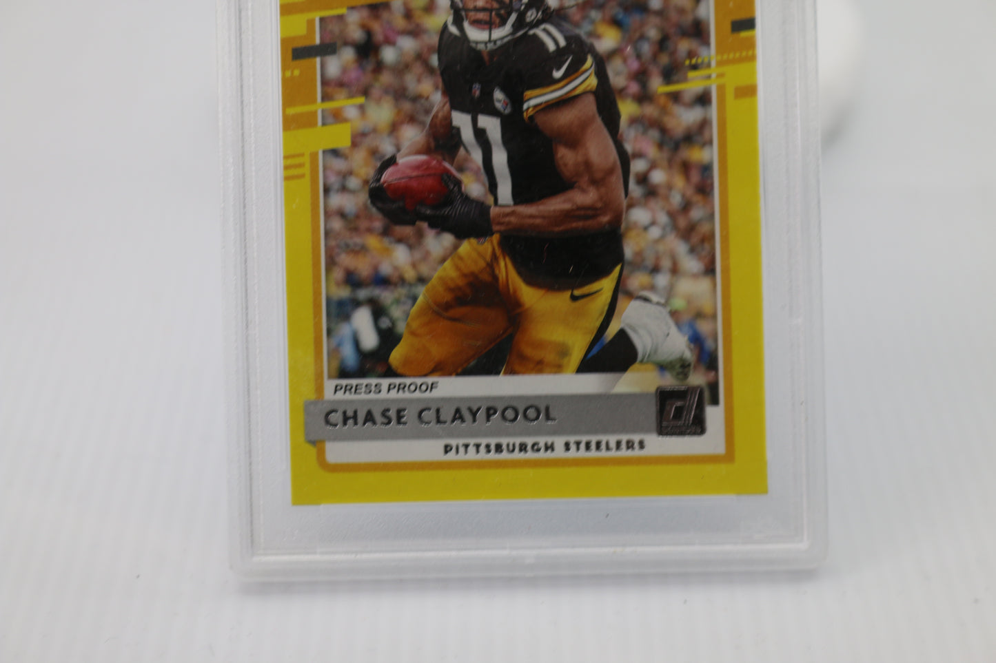 2020 Donruss #327 Chase Claypool RC Press Proof Yellow PSA 9 Mint Dolphins