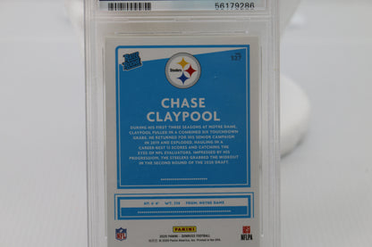 2020 Donruss #327 Chase Claypool RC Press Proof Yellow PSA 9 Mint Dolphins