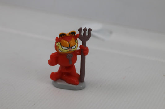 Vintage Garfield Cat Halloween Devil Costume Figure PAWS Plastic PVC 1980’s EUC