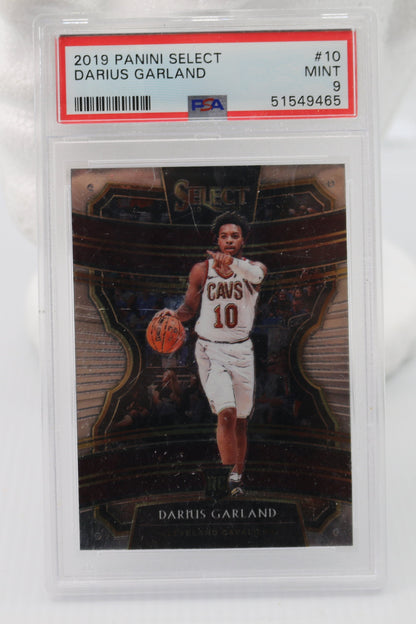 2019-20 Panini Select Silver Prizm #10 Darius Garland Cavaliers RC Rookie PSA 9