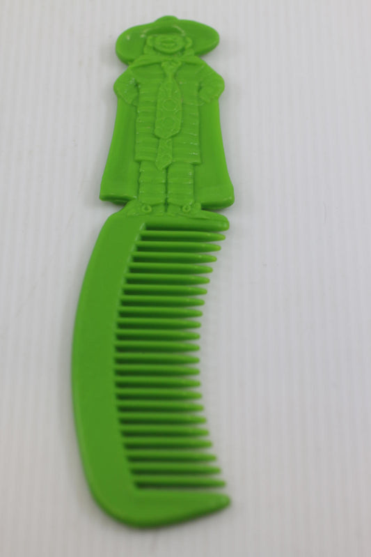 VTG 1981 McDonald’s HAMBURGLAR Bright Green Detangler Comb, 6” Long
