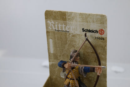 Schleich 2003 World of Knights BLUE ARCHER w/BOW 70006 Foot Soldier NEW