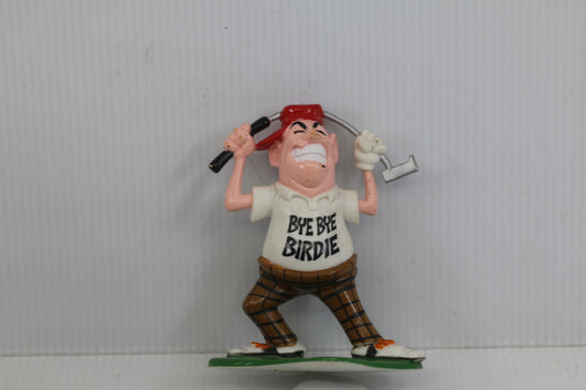 Angry Golfer - BYE BYE BIRDIE GOLFER 1996 Bakery Crafts Figurine NO BALL
