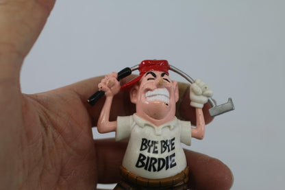 Angry Golfer - BYE BYE BIRDIE GOLFER 1996 Bakery Crafts Figurine NO BALL