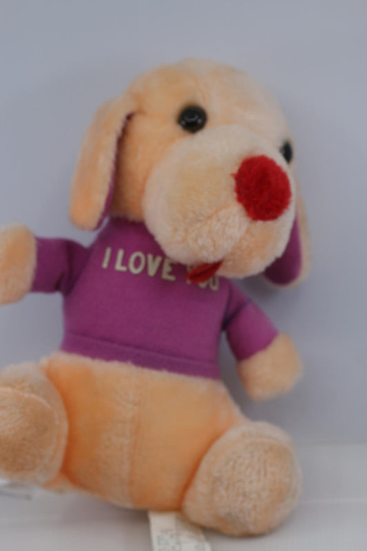 Vintage I Love You Plush Dog – Maple Leaf Toy Korea toy