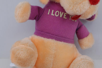 Vintage I Love You Plush Dog – Maple Leaf Toy Korea toy