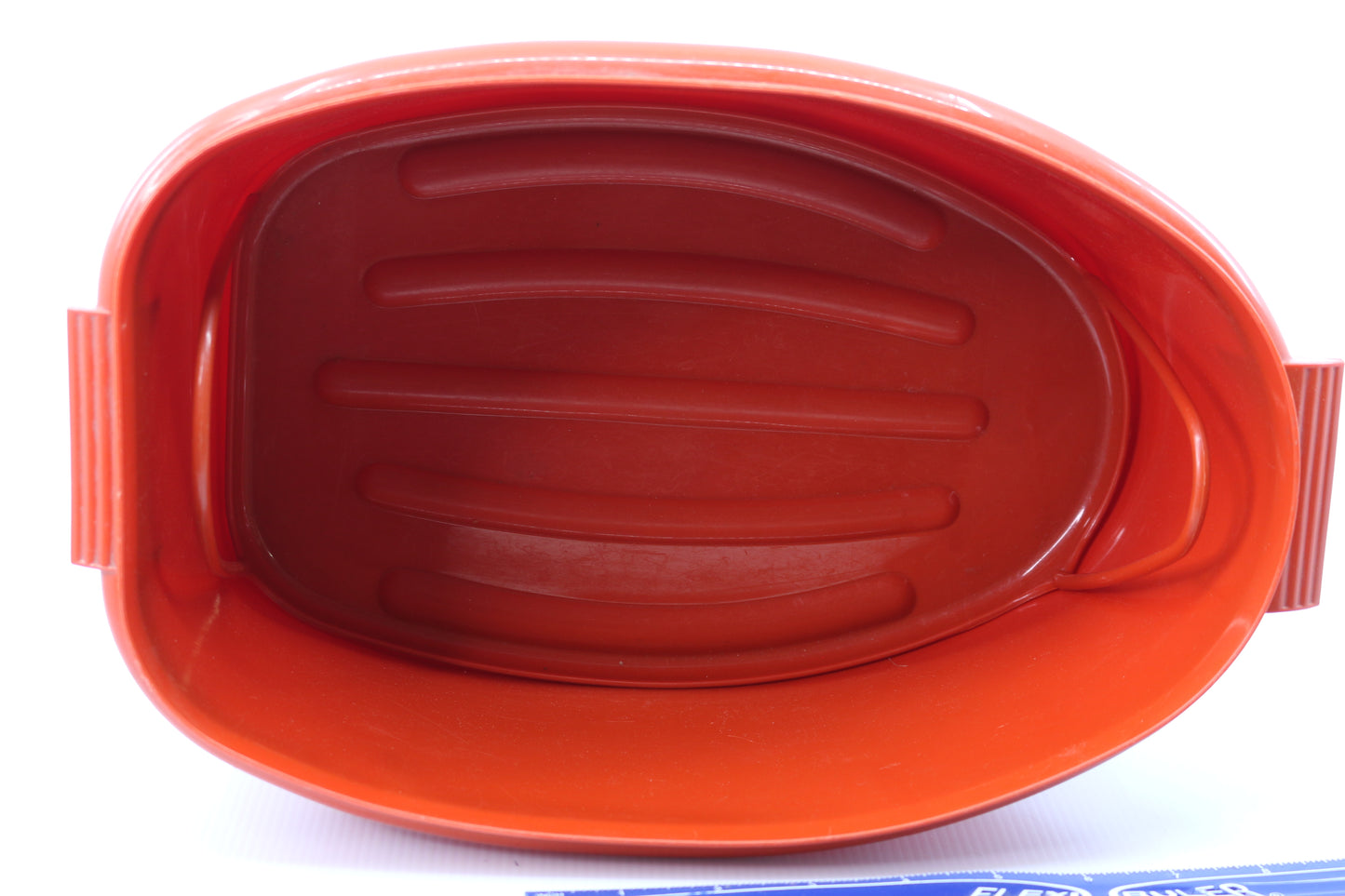 Tupperware Vintage Part # 487-4 Red Roast Ham Turkey Keeper Lid / Tray Complete