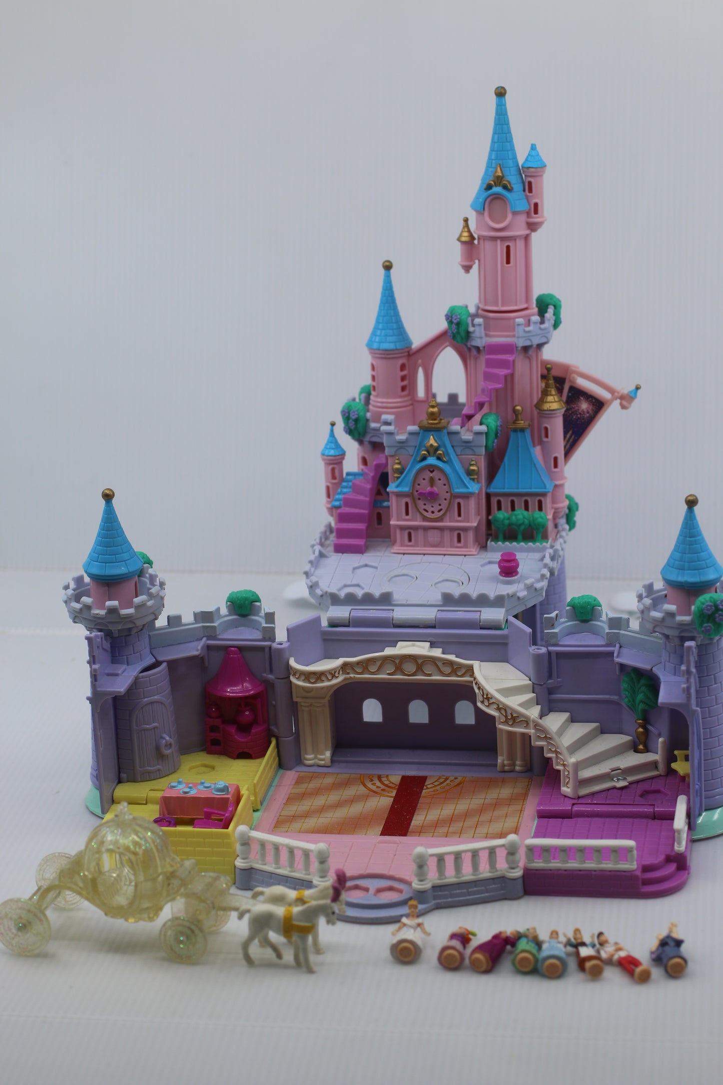 Polly Pocket Disney Cinderella Enchanted Castle 1995 Bluebird Complete