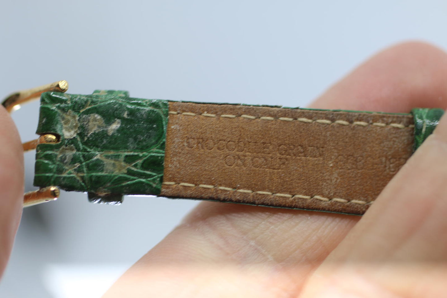 Vintage Artist Palette Quartz Watch Singapore Movt Leather