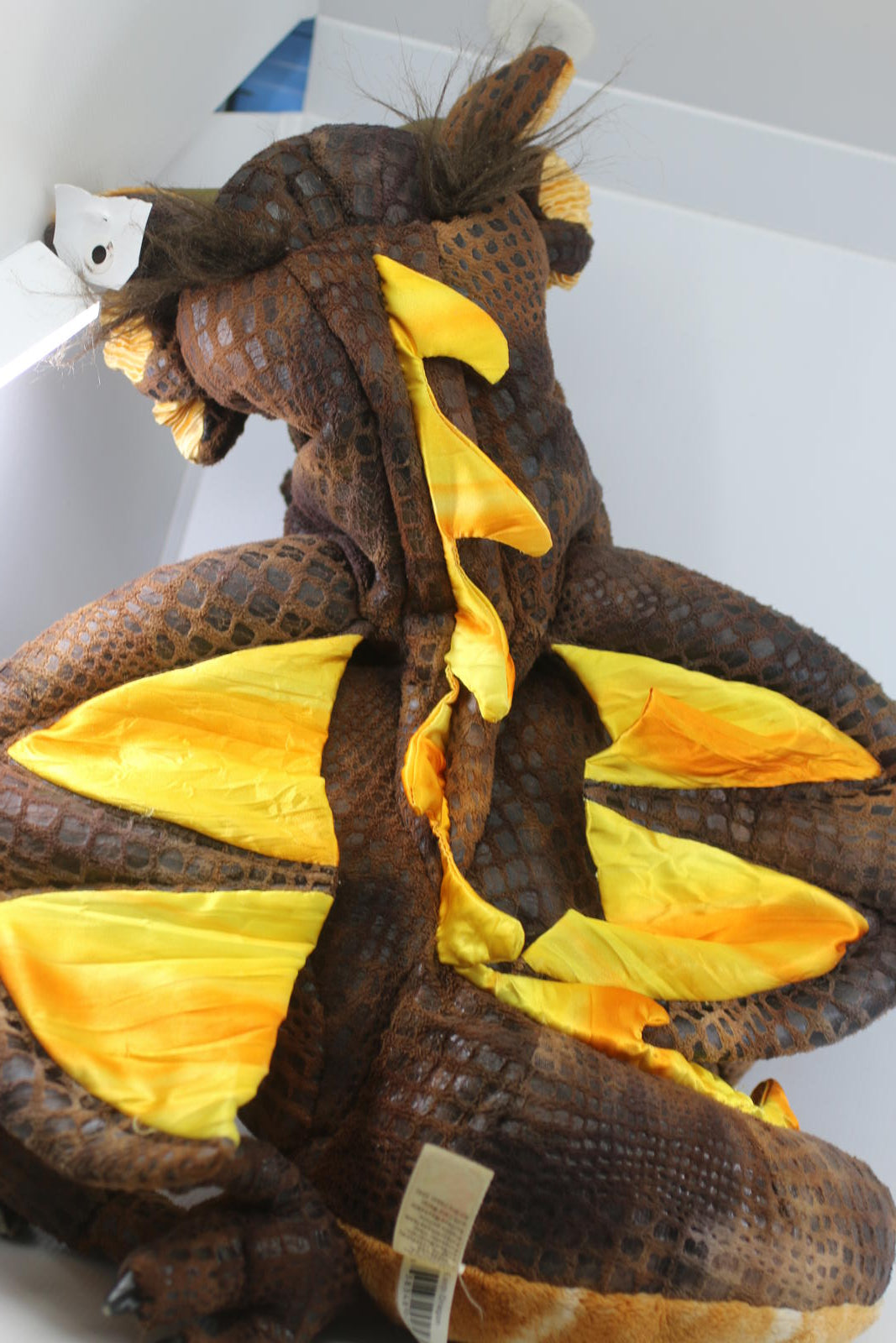 19” Folkmanis Earth Dragon Magical Full Body Puppet Large Brown
