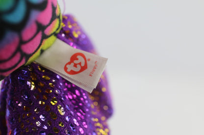Ty Beanie Boos Flippy the Rainbow Fish 9" Beanbag Plush Colorful Shimmers Shiny