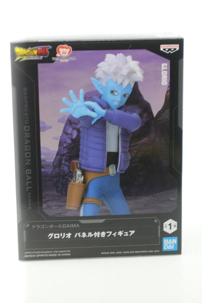 BANPRESTO Dragon Ball DAIMA GLORIO Figure with Panel statue figurine new in box