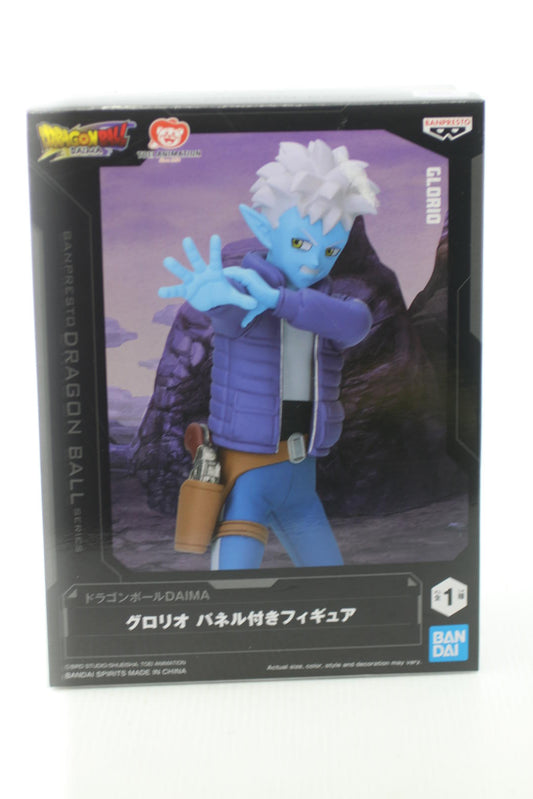 BANPRESTO Dragon Ball DAIMA GLORIO Figure with Panel statue figurine new in box