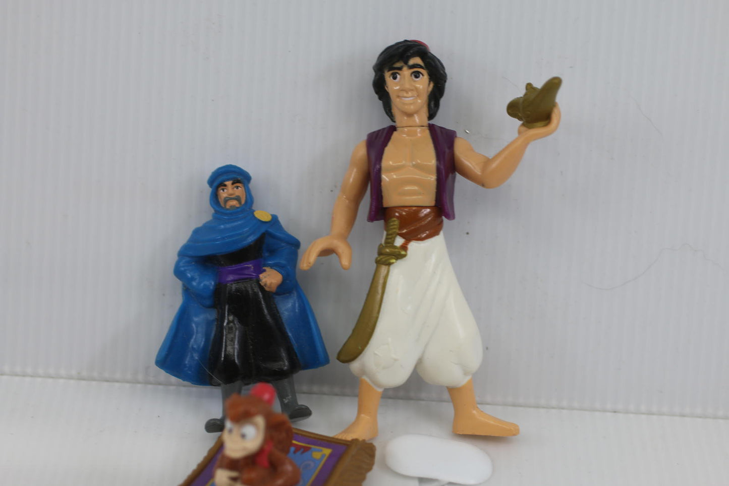 Aladdin Toy Figures Set with Genie, Magic Carpet, and Abu