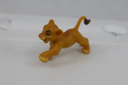 Vintage Disney The Lion King Pouncing Simba Plastic Figure 1.5”