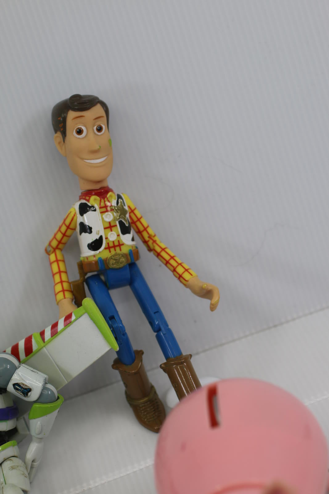 Disney Toy Story Woody Buzz Slinky Hamm action Figure Lot Mc donald's toys vtg