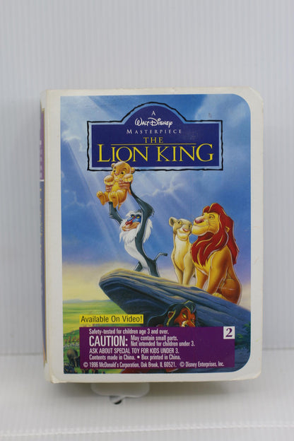 A Walt Disney Masterpiece The Lion King VHS Tape figure toy vintage clamshell
