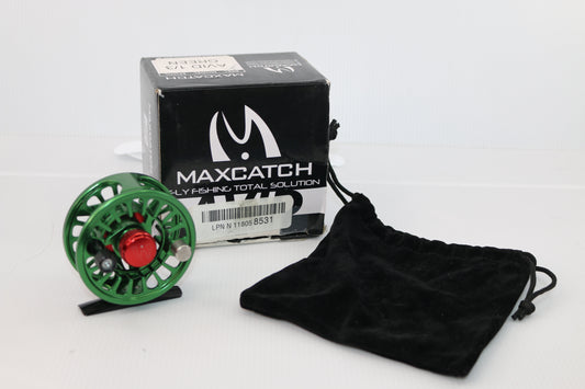 Maxcatch 1/3 Green CNC Machined Aluminum Fly Fishing Reel AVID