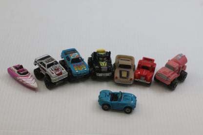 Vintage Micro Machines Mini Diecast Car Lot 80s 90s cars toys rare boat truck