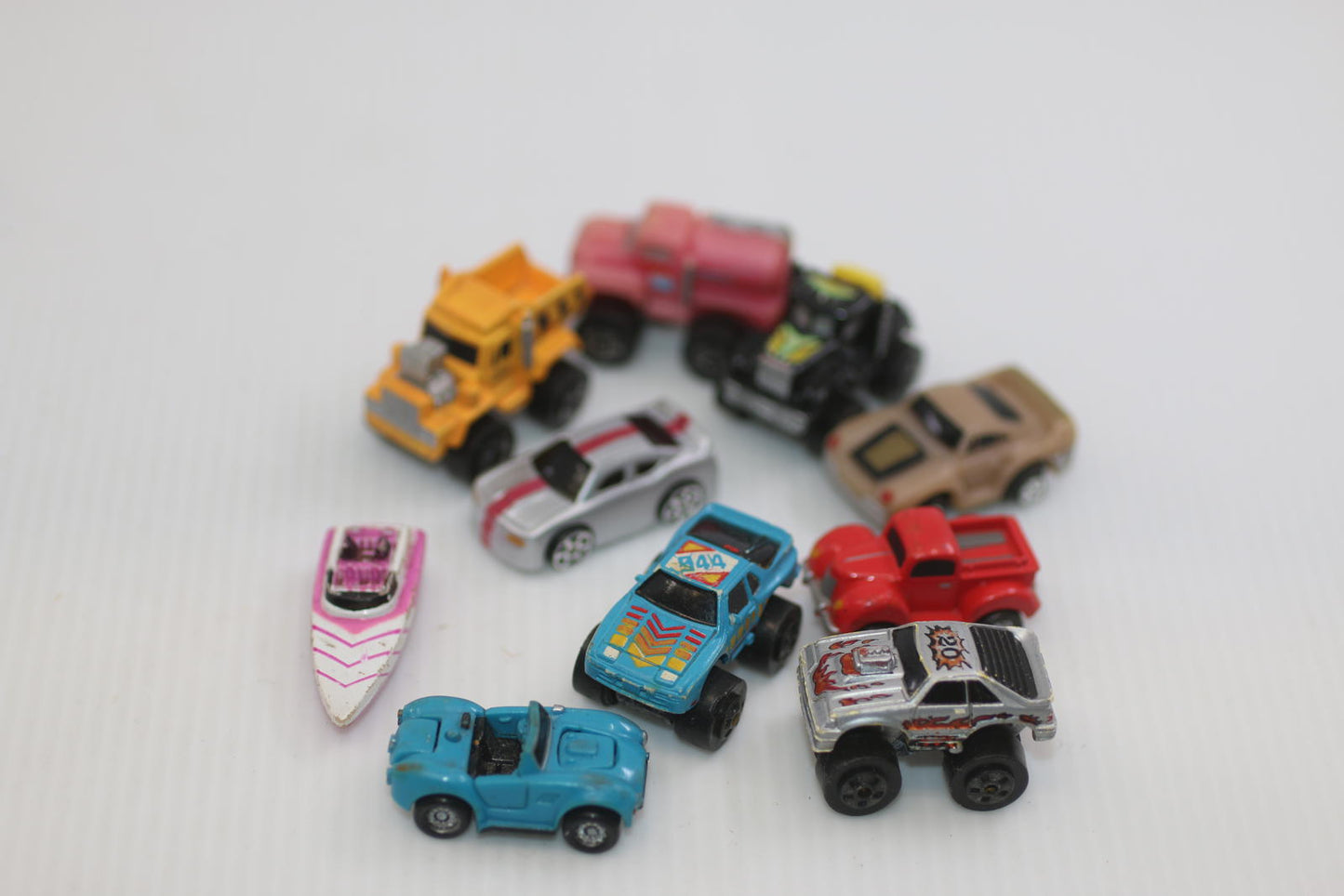 Vintage Micro Machines Mini Diecast Car Lot 80s 90s cars toys rare boat truck
