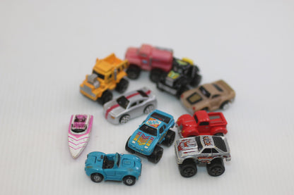 Vintage Micro Machines Mini Diecast Car Lot 80s 90s cars toys rare boat truck