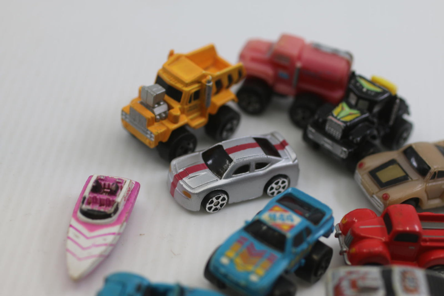 Vintage Micro Machines Mini Diecast Car Lot 80s 90s cars toys rare boat truck